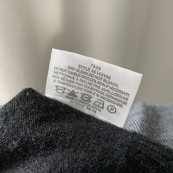 Tory Burch Light Knit Wool Cardigan Gray and Black - Picture 8 of 8